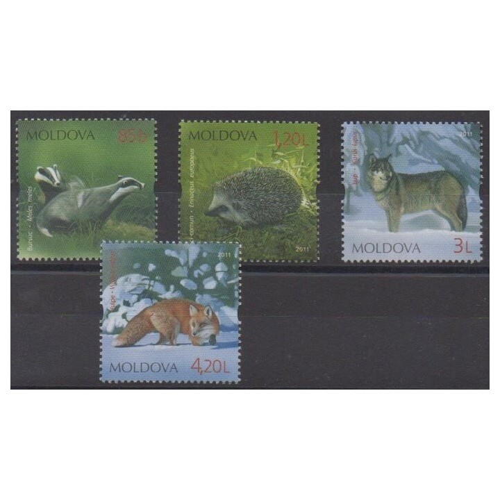 Acheter cette série de timbres de Moldavie de l'année 2011 (No 659/662).