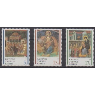 Buy this set of stamps of Cyprus of the year 1988 (Nb 704/706).