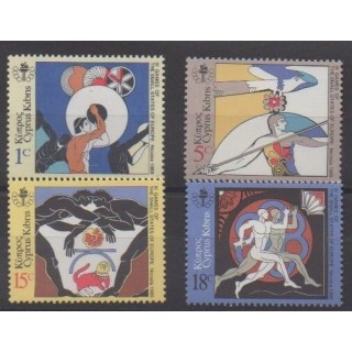 Buy this set of stamps of Cyprus of the year 1989 (Nb 708/711).