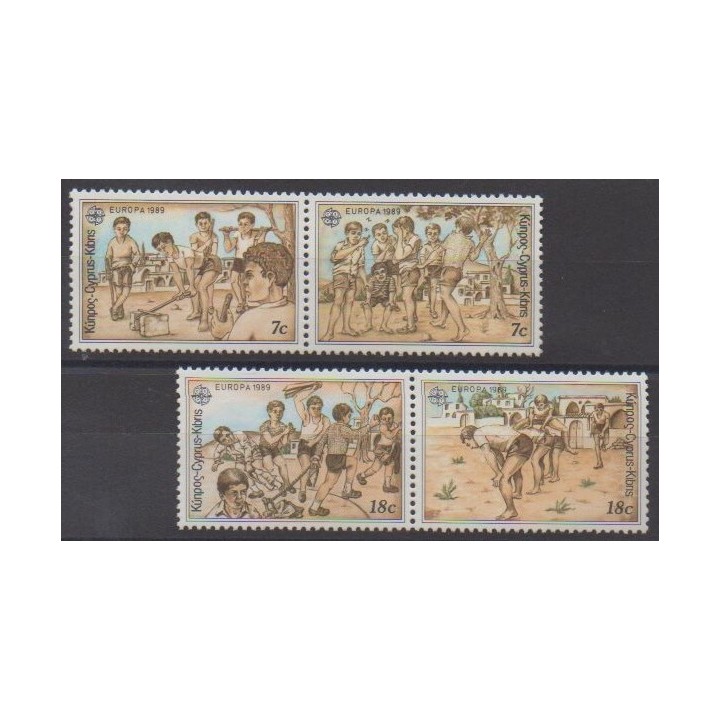 Acheter cette série de timbres de Chypre de l'année 1989 (No 712/715).
