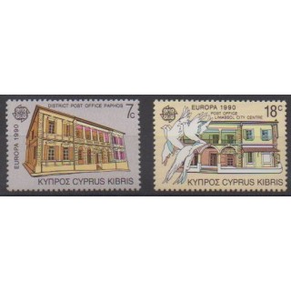Acheter cette série de timbres de Chypre de l'année 1990 (No 746/747).
