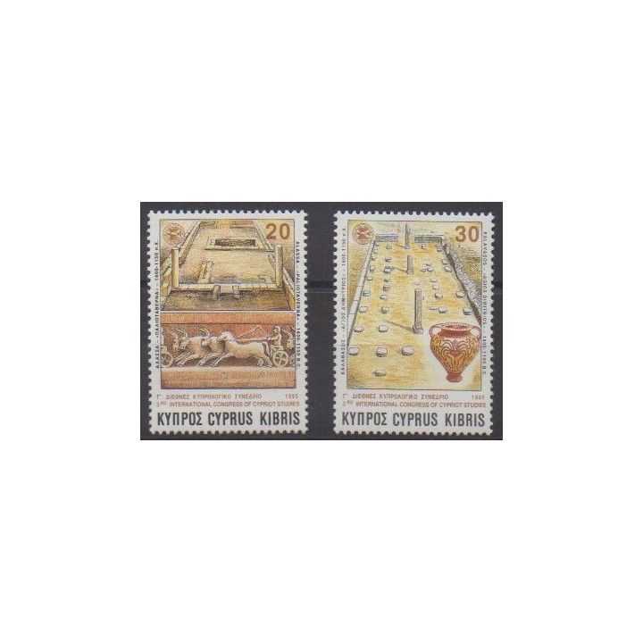 Buy this set of stamps of Cyprus of the year 1995 (Nb 852/853).