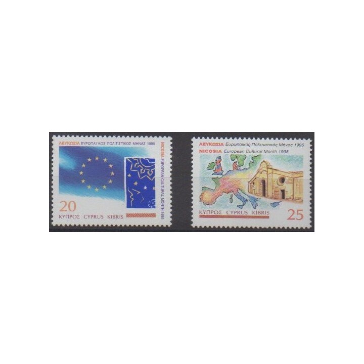 Acheter cette série de timbres de Chypre de l'année 1995 (No 863/864).