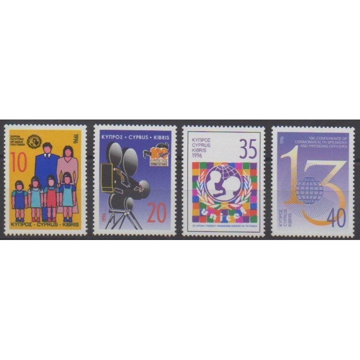 Buy this set of stamps of Cyprus of the year 1996 (Nb 875/878).