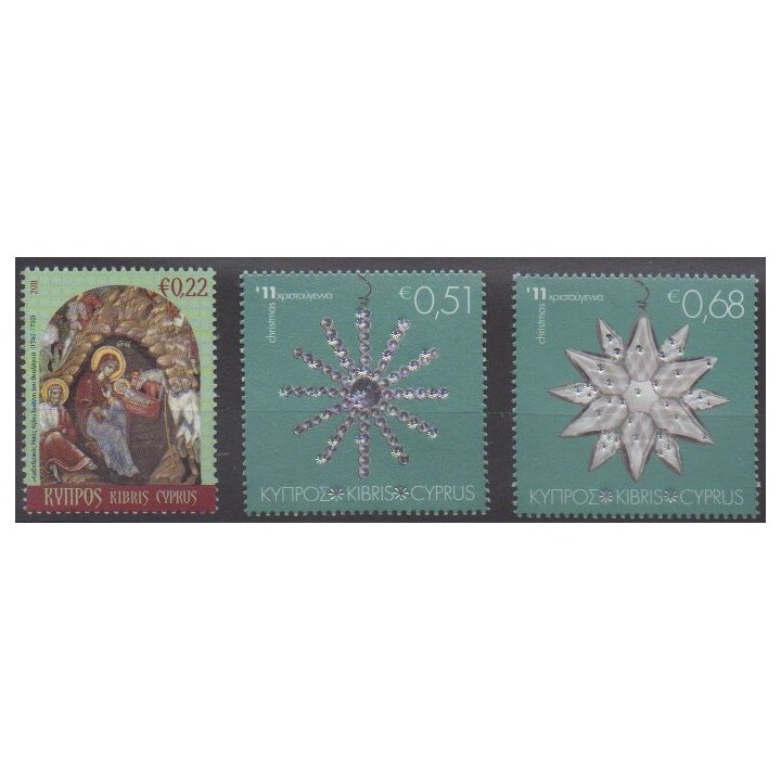 Buy this set of stamps of Cyprus of the year 2011 (Nb 1232/1234).