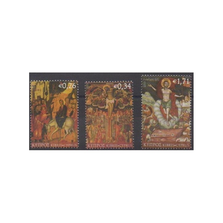 Acheter cette série de timbres de Chypre de l'année 2013 (No 1260/1262).