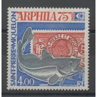 Timbres - exposition - Saint-Pierre et Miquelon - 1975 - No PA 60