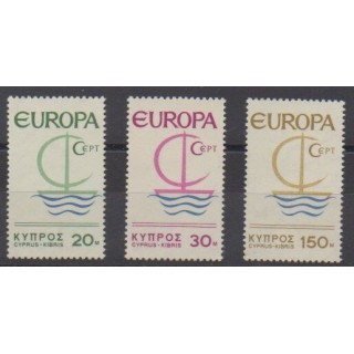 Buy this set of stamps of Cyprus of the year 1966 (Nb 262/264).