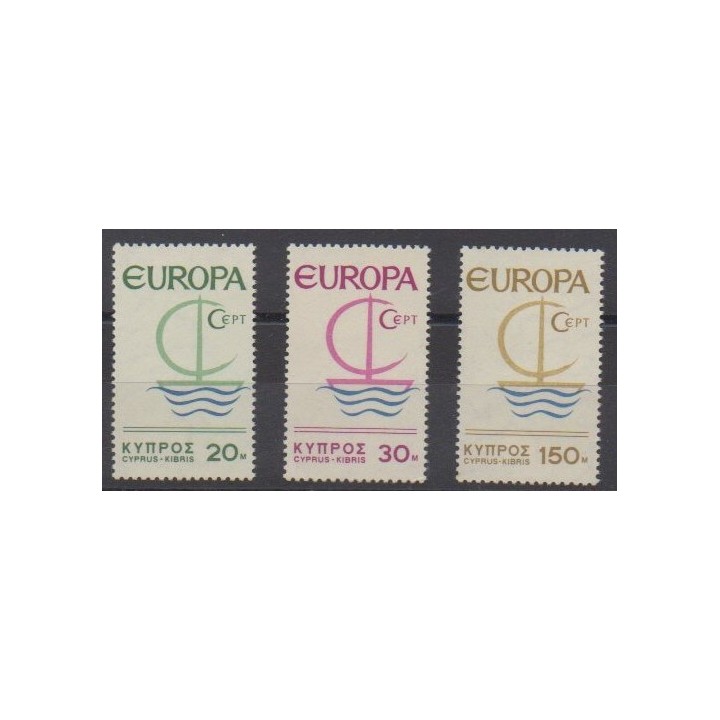 Buy this set of stamps of Cyprus of the year 1966 (Nb 262/264).