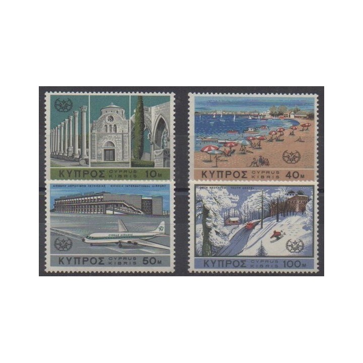 Acheter cette série de timbres de Chypre de l'année 1967 (No 290/293).