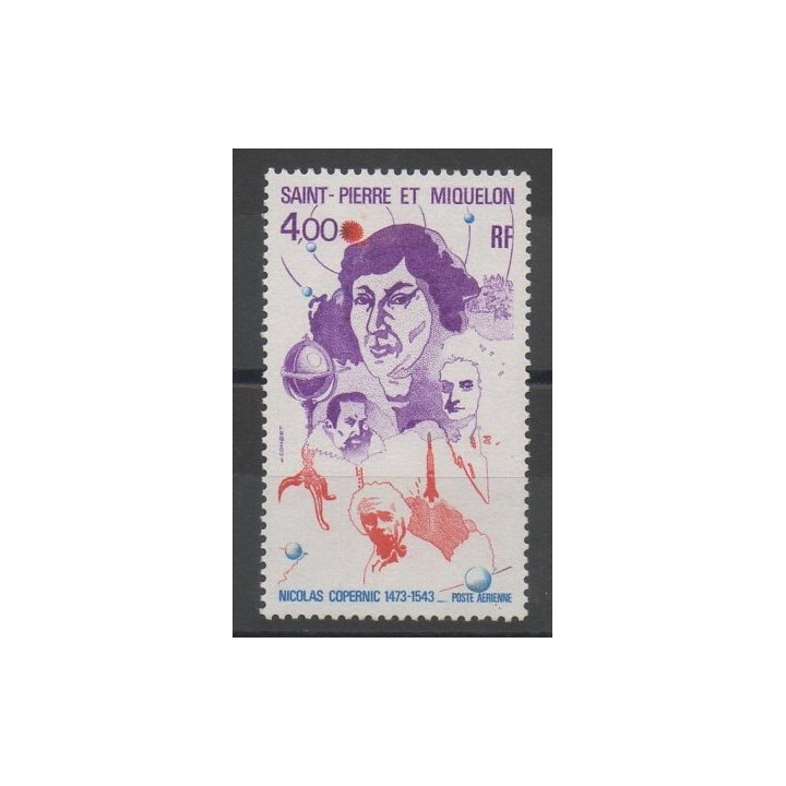 Stamps - astronomy - Saint-Pierre and Miquelon - 1974 - Nb PA 59