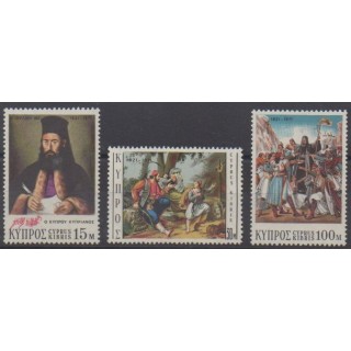 Acheter cette série de timbres de Chypre de l'année 1971 (No 354/356).