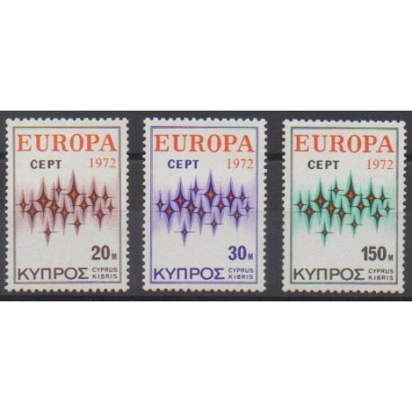 Chypre - 1972 - No 366/368 - Europa