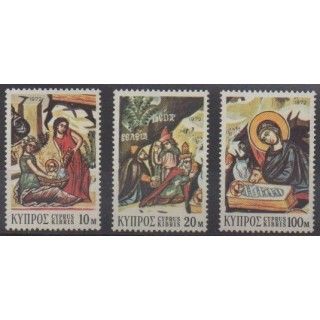 Acheter cette série de timbres de Chypre de l'année 1972 (No 376/378).