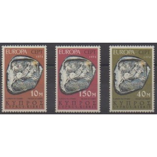 Acheter cette série de timbres de Chypre de l'année 1974 (No 401/403).