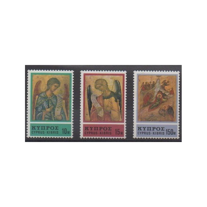 Acheter cette série de timbres de Chypre de l'année 1976 (No 455/457).