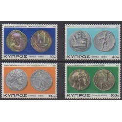 Chypre - 1977 - No 463/466 - Monnaies, billets ou médailles