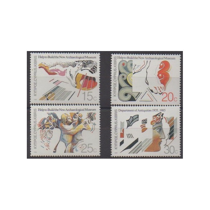 Buy this set of stamps of Cyprus of the year 1986 (Nb 647/650).
