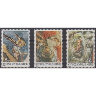 Acheter cette série de timbres de Chypre de l'année 1986 (No 665/667).