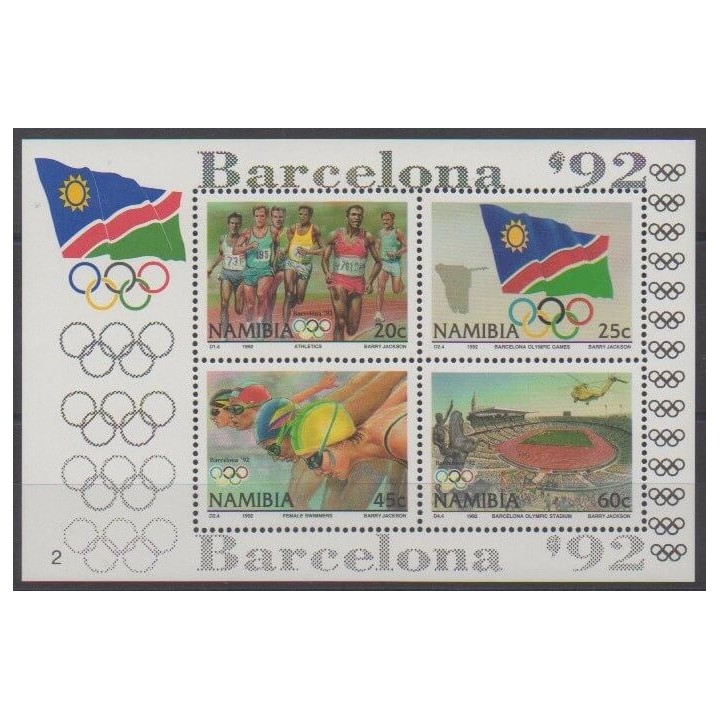 Acheter ce bloc-feuillet de Namibie de l'année 1992 (No BF16).