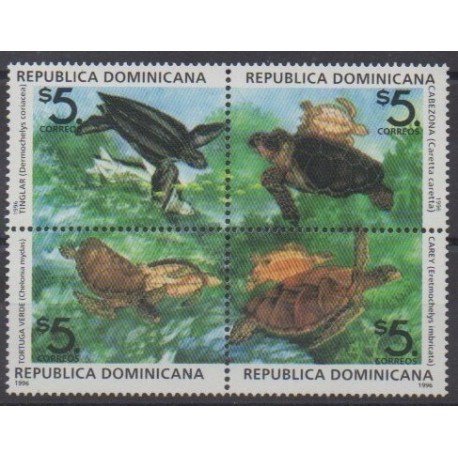 Dominicaine (République) - 1996 - No 1244/1247 - Tortues