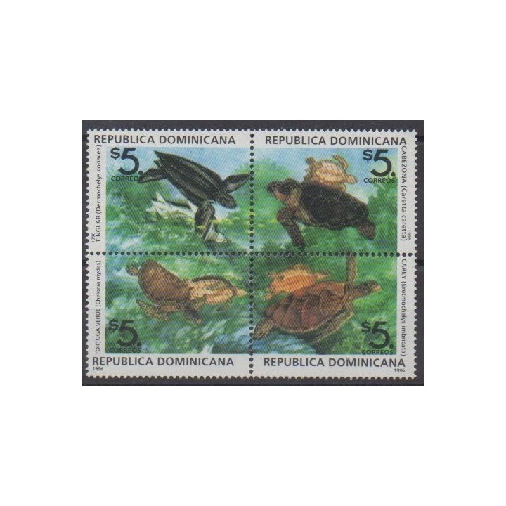 Buy this set of stamps of Republic Dominican  of the year 1996 (Nb 1244/1247).
