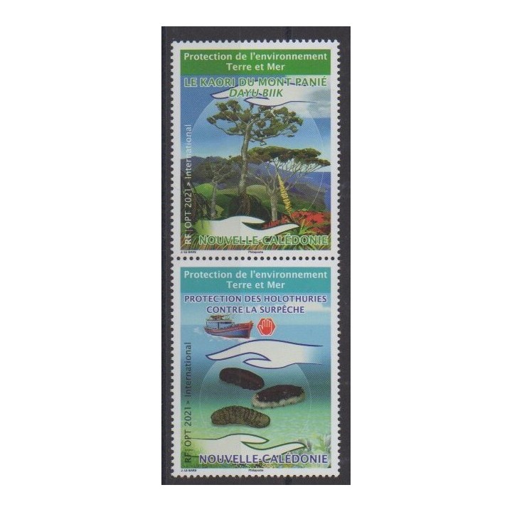 Buy this set of stamps of New Caledonia of the year 2021 (Nb 1411/1412).