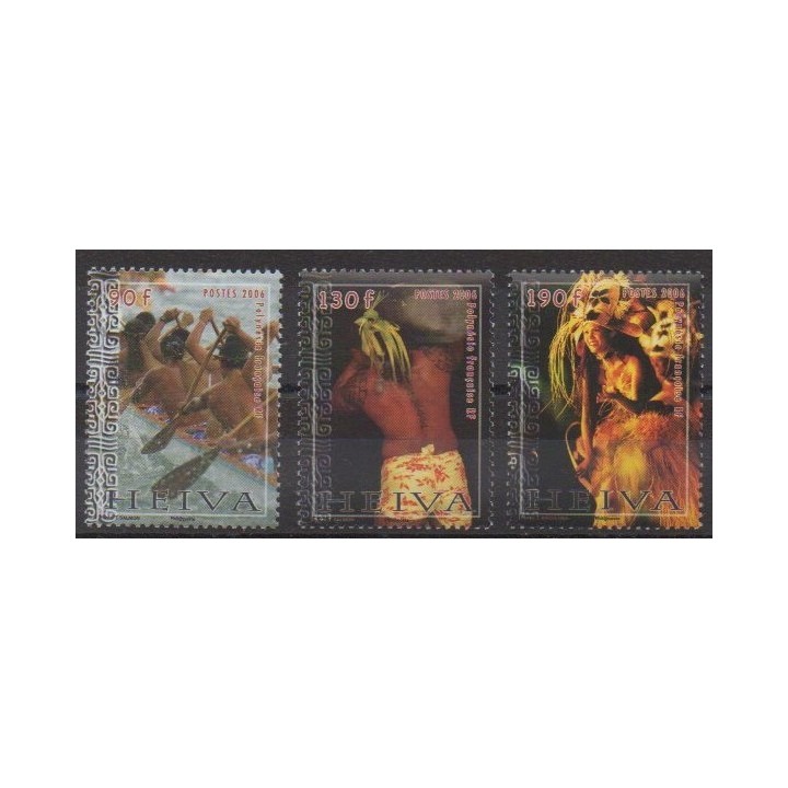 Buy this set of stamps of Polynesia of the year 2006 (Nb 772/774).