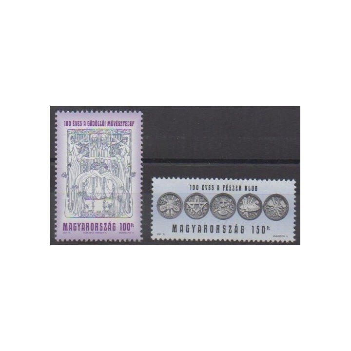 Acheter cette série de timbres de Hongrie de l'année 2001 (No 3802/3803).