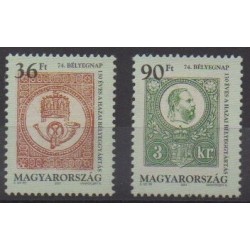 Hongrie - 2001 - No 3798/3799 - Timbres sur timbres