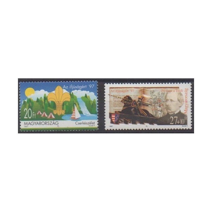 Buy this set of stamps of Hungary of the year 1997 (Nb 3585/3586).