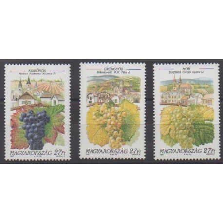 Hongrie - 1997 - No 3599/3601 - Gastronomie - Fruits ou légumes