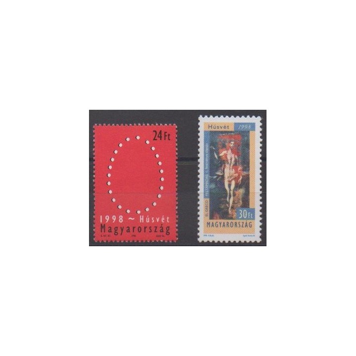 Buy this set of stamps of Hungary of the year 1998 (Nb 3622/3623).