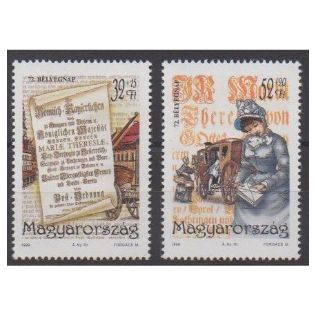 Hongrie - 1999 - No 3681/3682 - Service postal