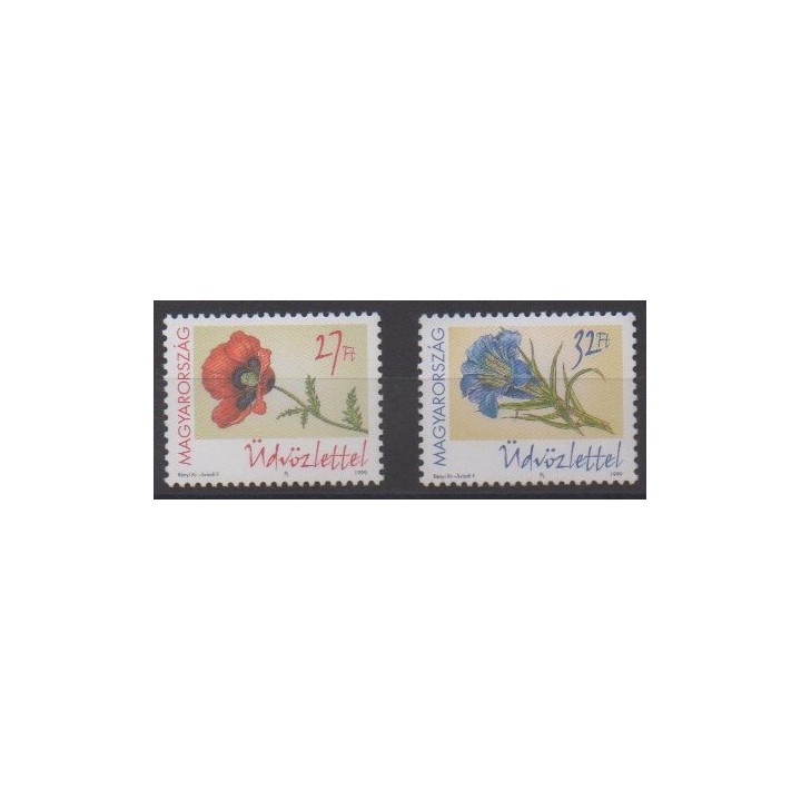 Buy this set of stamps of Hungary of the year 1999 (Nb 3684/3685).