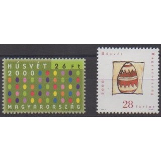 Acheter cette série de timbres de Hongrie de l'année 2000 (No 3711/3712).