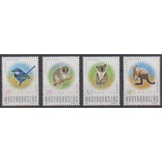 Acheter cette série de timbres de Hongrie de l'année 2000 (No 3716/3719).