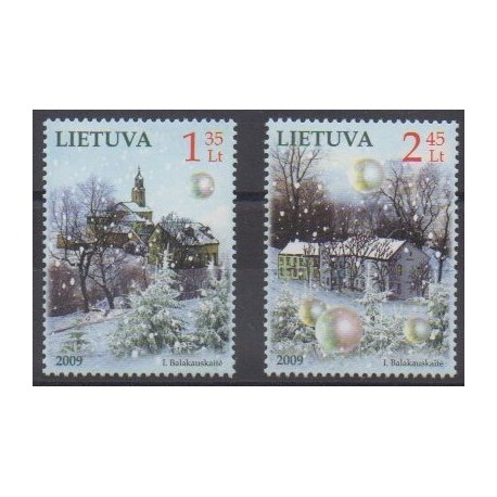 Lituanie - 2009 - No 886/887 - Noël