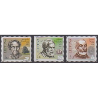 Buy this set of stamps of Lithuania of the year 2007 (Nb 808/810).