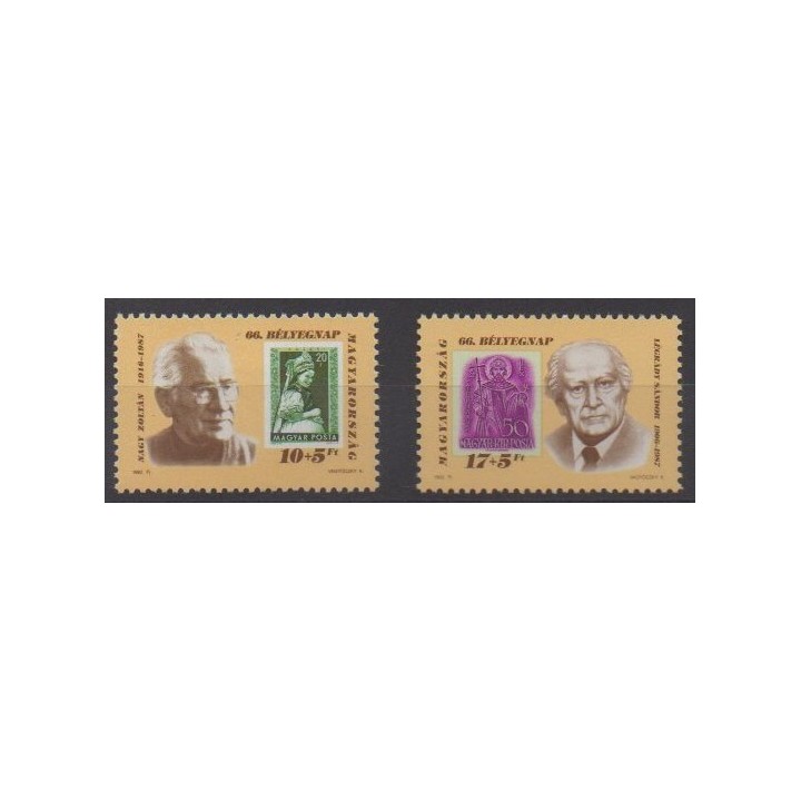 Acheter cette série de timbres de Hongrie de l'année 1993 (No 3429/3430).