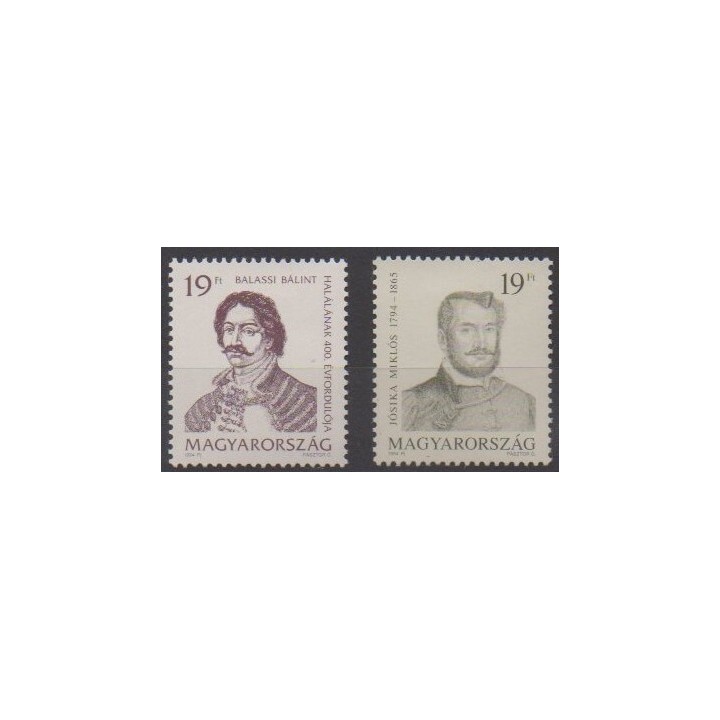 Acheter cette série de timbres de Hongrie de l'année 1994 (No 3459/3460).