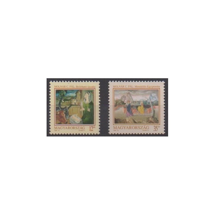 Acheter cette série de timbres de Hongrie de l'année 1994 (No 3483/3484).