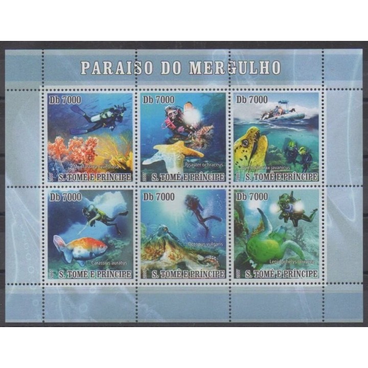 Acheter cette série de timbres de Saint-Thomas et Prince de l'année 2007 (No 2296/2301).