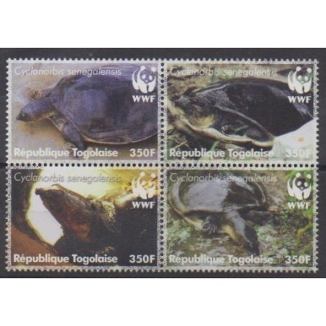 Togo - 2006 - Nb 1978/1981 - Turtles - Endangered species - WWF