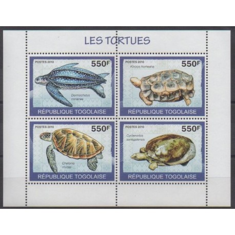 Togo - 2010 - Nb 2080/2083 - Turtles
