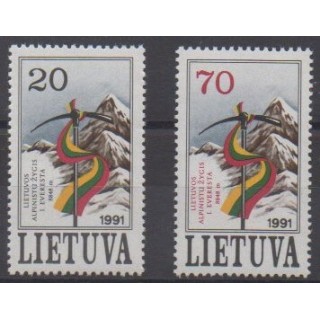 Buy this set of stamps of Lithuania of the year 1991 (Nb 415/416).