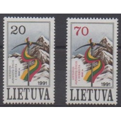 Lituanie - 1991 - No 415/416 - Sports divers