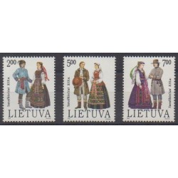 Lithuania - 1992 - Nb 439/441 - Costumes - Uniforms - Fashion