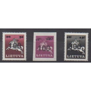 Buy this set of stamps of Lithuania of the year 1993 (Nb 442/444).