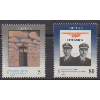 Acheter cette série de timbres de Lituanie  de l'année 1993 (No 461/462).